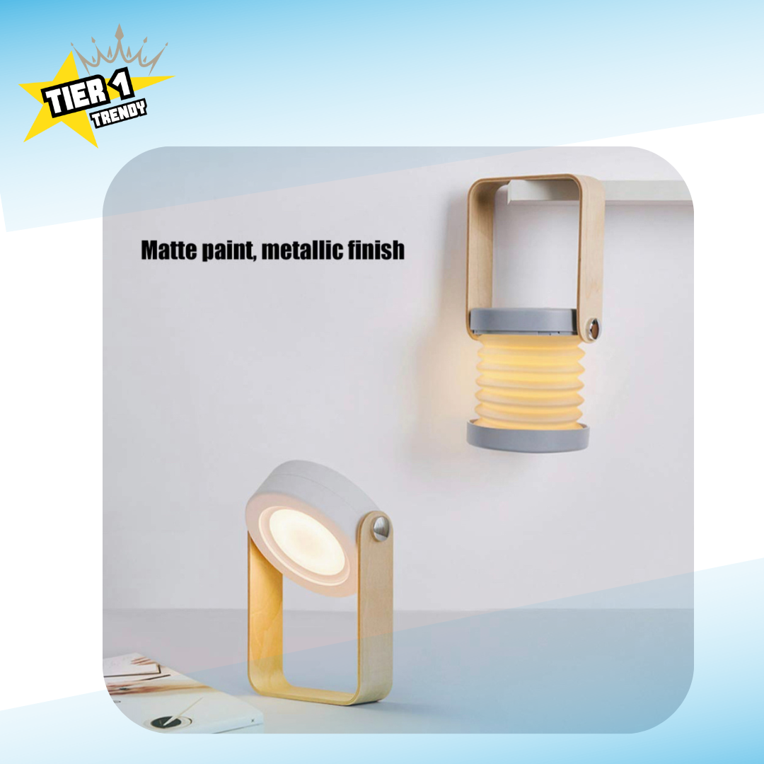 LED Night Light: 360° rotation, touch control, rechargeable battery, portable, USB powered.