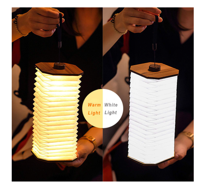 Wooden Book Lamp