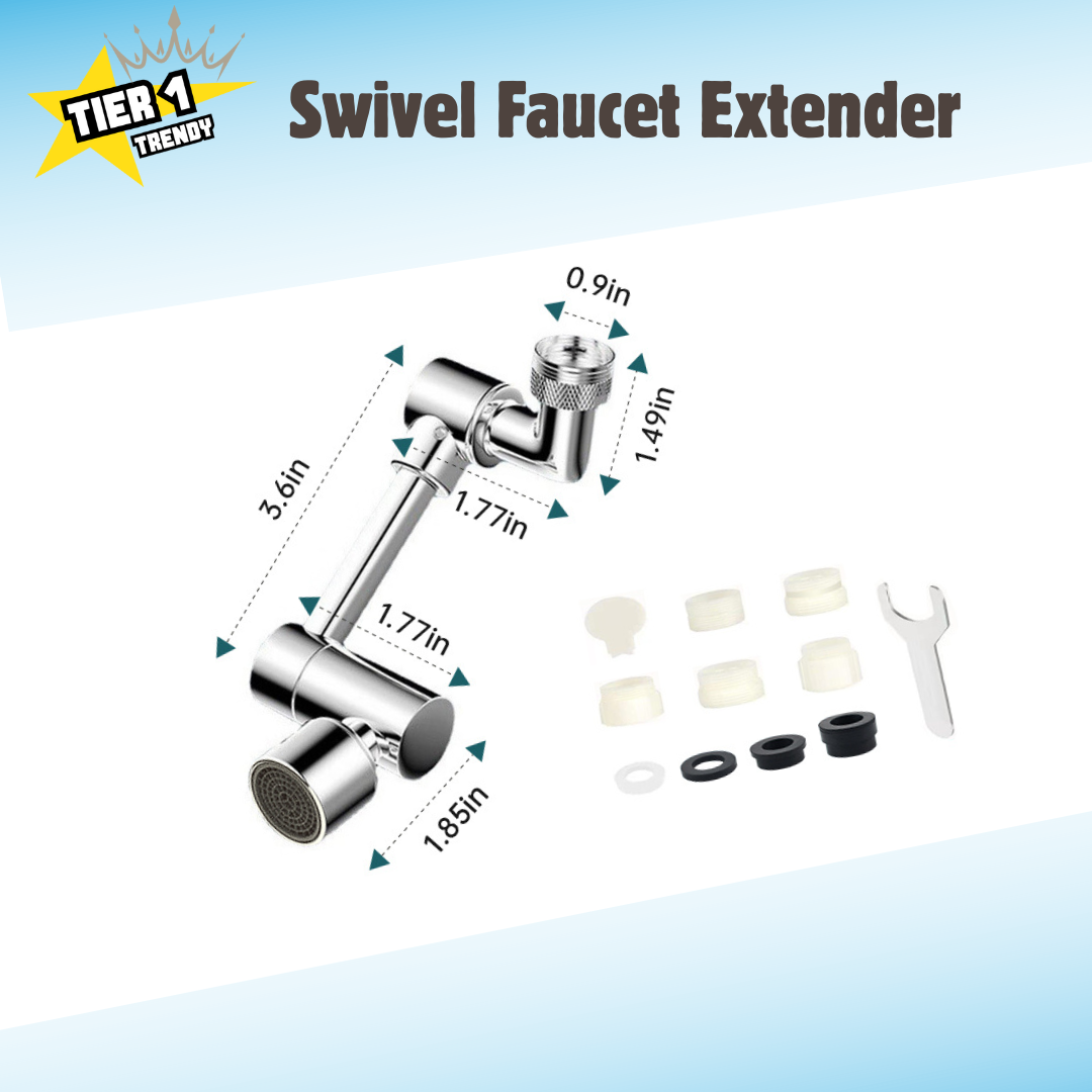 Swivel Faucet Extender for Kitchen Bathroom Sink