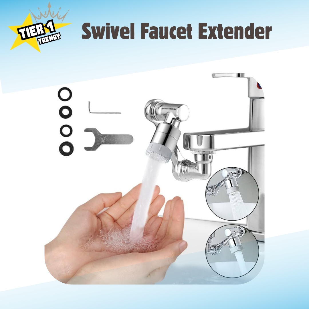 Swivel Faucet Extender for Kitchen Bathroom Sink