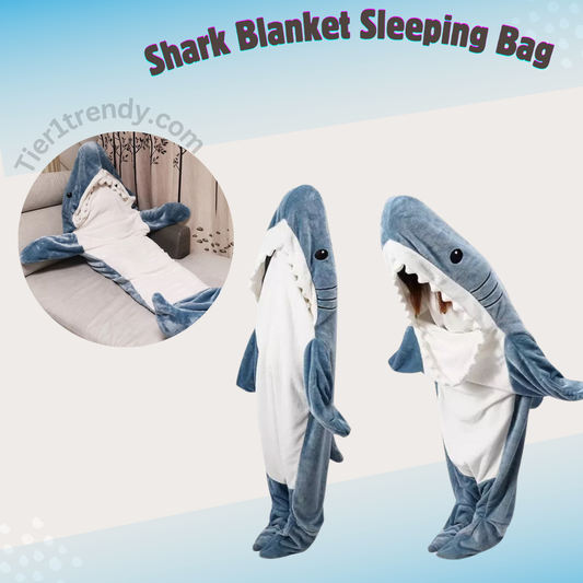 Shark Blanket Hoodie Sleeping Bag