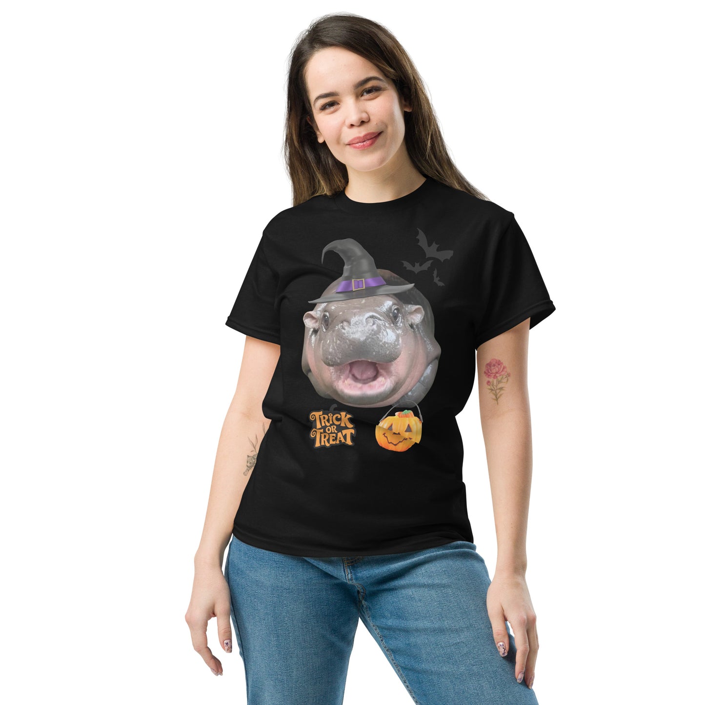 Moo Deng Trick or Treat -  Unisex classic tee